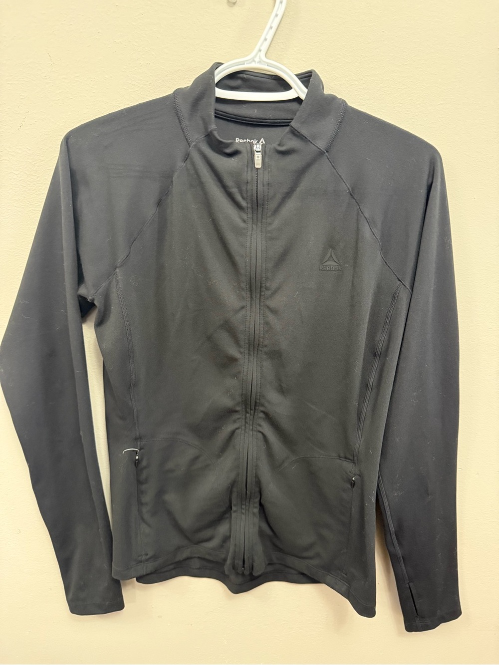 Reebok Black Lightweight Full-Zip Training Jacket Women's Large